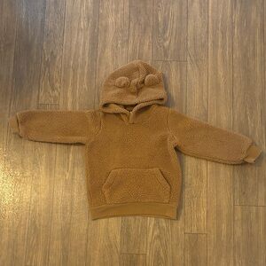 Carter's Brown Fleece Hoodie and Pants Set + Navy Sweatshirt Size 3T